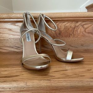Steve Madden Gold Strappy Heels